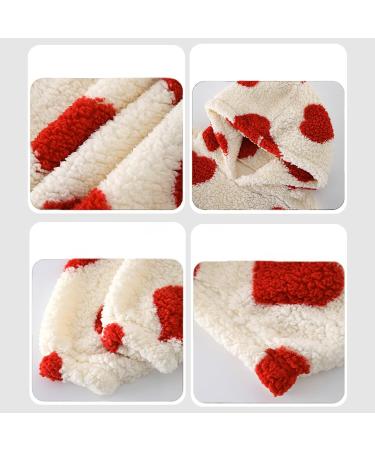 Buy Hanxiulin Women's Fleece Jacket - Plush Cuddly Cardigan Warm Down Coat for Autumn & Winter - Breathable Red Jacket | International Shipping Available - Buy Online on GoSupps.com