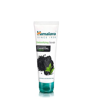 Himalaya Detoxifying Face Scrub with Activated Charcoal and Green Tea Helps Exfoliate & Detoxify Skin |Nourishes and Moisturices Skin |Delivers Fresh Matte Finish Free From Shine and Oil -75ml - Buy Online on GoSupps.com