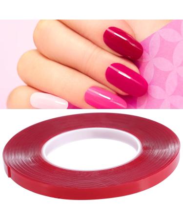 10m Nail Art Adhesive Double Sided Tape Red Film Clear Tape for Nail Display Lens Manicure Tool - Buy Online on GoSupps.com