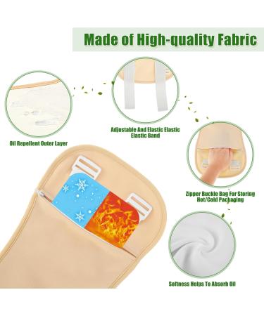 6 Pack Oil Wrap Pack for Waist Neck Thyroid Knee Oil Liver Wrap Pack Kit Oil Wrap Organic Cotton Flannel Reusable Oil Compress Wrap Pad for Liver Detox Inflammation - Buy Online on GoSupps.com