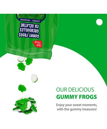 Lady Sarah Sour Gummy Frogs Assorted Flavours - 240 Grams (Pack of 2 x 120G Bags) | Canada's Favorite Bulk Sour Candy for Snacks & Gifts | Halloween Candy Bulk Gummy Candy Tasty Treats - Buy Online on GoSupps.com
