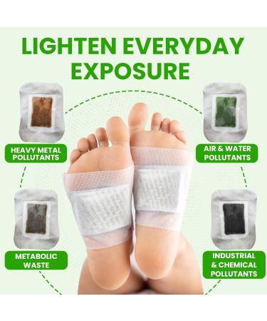 Sole Serenity Foot Pads - Natural Detox with Zeolite Ginger Wormwood & Bamboo Vinegar for Achy Feet Relief | International Shipping Available - Buy Online on GoSupps.com