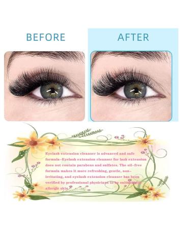 Eyelash Cleansing Concentrate 100ml - Professional Foaming Shampoo for Eyelash Extensions (Peach) - Natural & Effective Cleaner - Buy Online on GoSupps.com