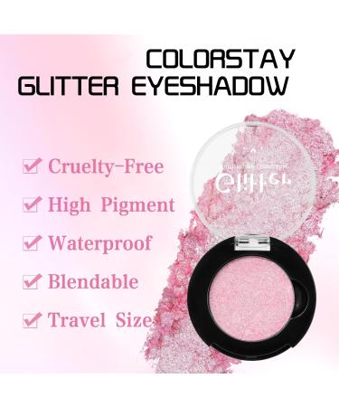 Glitter Eyeshadow Korean Eye Glitter Richly Pigmented Long Lasting Shimmer Eyeshadow Cute Multichrome Sparkle Eyeshadow Bling Cream Eye Shadow for Fair Mature Skin Talc Free Sliver/Pink Pluto Silver #1g - Buy Online on GoSupps.com