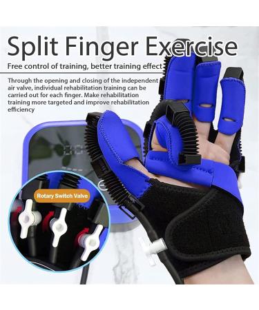 Both Hands Rehabilitation Robot Gloves Electric Glove Finger Orthoses Soft Resting Hand Splint for Flexion Contracture LCD Touch Screen/Timing/intensity Can Be Adjusted (XL) X-Large - Buy Online on GoSupps.com
