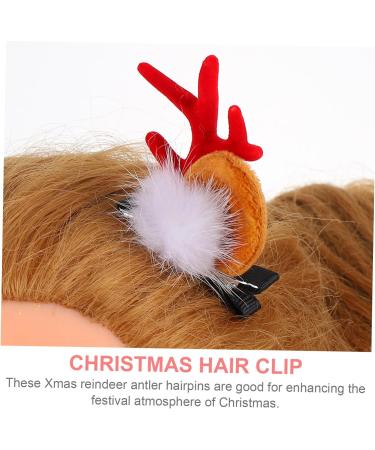 minkissy 2 Pairs Christmas hair clips hair accessories antlers hair clips for women christmas antler hair clip clips for hair elk antler hair clips for girls Deer Antlers Barrette - Buy Online on GoSupps.com