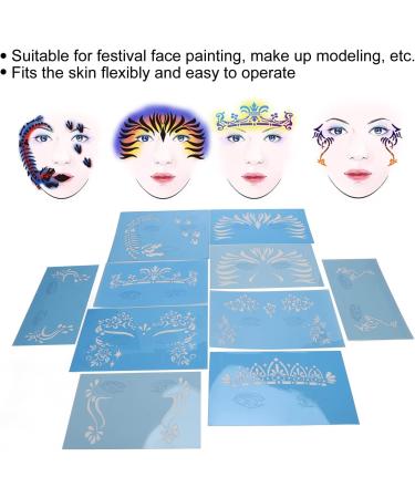 Unique Portable 10-Leaf Make-Up Template | Reusable Flexible Patterns for Women | Perfect for Parties & Stage Appearances - Buy Online on GoSupps.com