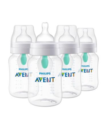 Philips AVENT Anti-Colic Baby Bottles with AirFree Vent 9oz 4pk Clear SCY703/04 9oz 4 Pack Clear