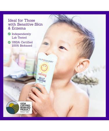 California Baby Calming Jelly Mousse Hair Gel 2.9 oz | Medium-Hold Lavender Scent | 100% Plant-Based USDA Certified | Kids and Baby Friendly - Buy Online on GoSupps.com
