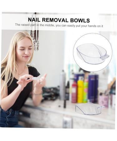 Beavorty Hand Soaking Bowl nail spa bowl nail powder dip kit nail care tools Nail Color Removing Bowl manicure bowls for hands Nail Art Supplies Nail removal finger bowl Acrylic Miss white - Buy Online on GoSupps.com
