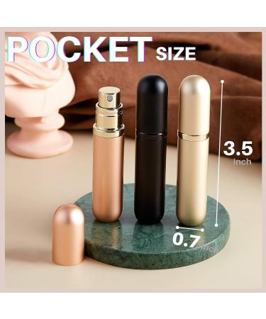 UULANFA Portable Mini Refillable Perfume Atomizer Bottle - Travel-Sized Cologne Sprayer Y-Black - Buy Online on GoSupps.com