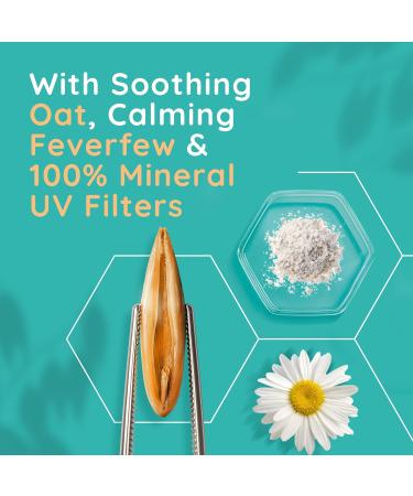 Aveeno Face CALM+RESTORE Nourishing Daily Moisturiser with SPF30 Broad Spectrum For Sensitive Skin With Soothing Oat & 100% Mineral UV Filters Fragrance Free 50ml - Buy Online on GoSupps.com