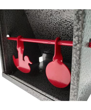 Atflbox BB Trap Target with 20pcs Paper Targets - Resetting Shooting Target for Airsoft, Pellet, and BB Guns - Buy Online on GoSupps.com