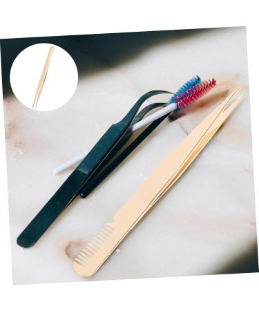 PLAFOPE Eyelash Tweezers Eyelash Applicator Lash Clamp Lash Applicator Tool Stainless Steel Lash Tweezers Metal Lash Tweezers Beauty Tools Tweezers for Women Lash Tweezers with Comb - Buy Online on GoSupps.com