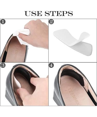 6 Pairs Heel Cushion Pads - Self-Adhesive Shoe Grips for Foot Care - Multicolor (Brown, Khaki, Black) - Buy Online on GoSupps.com