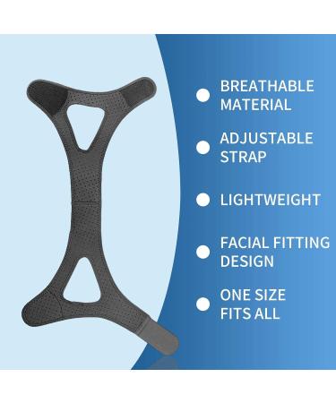 Adjustable Anti-Snoring Chin Strap with Breathable Design - Nose Clip Included - For Men and Women - Buy Online on GoSupps.com