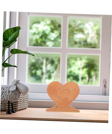 HOMSFOU 2 Pcs Wooden Heart Patchwork Country Home Decor Blank Puzzles to Draw on Wedding Decor Puzzle Board Wedding Wooden Heart Puzzle Heart Puzzle Wall Decor Wooden Adornment 3d The Sign As Shownx2pcs 16.6x15cmx2pcs - Buy Online on GoSupps.com