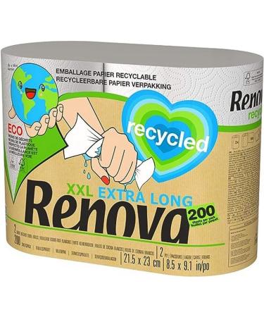 Renova RECYCLED XXL Paper Towel 2 Rolls White Large Single - Buy Online on GoSupps.com