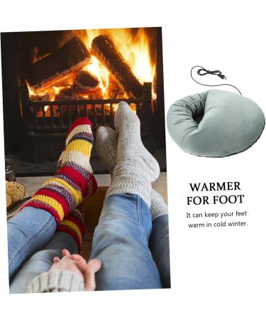 Valiclud USB Heated Foot Warmer Slippers - Electric Heating Cushion & Massage Pillow for Men and Women - Plush Comfort for Cold Winter Nights - Buy Online on GoSupps.com
