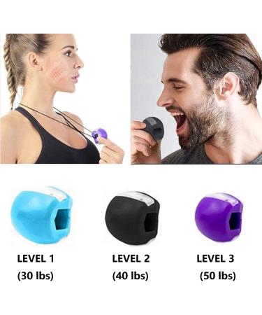 ?? Face Jaw Exerciser Toner Strengthener - Jawline Jawzrsize Chew Double Chin Reducer Jaw Trainer Man Women - Buy Online on GoSupps.com