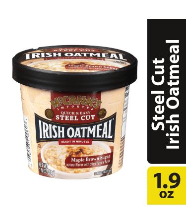 McCann's Instant Oatmeal Cup - Maple Brown Sugar, 1.9oz (Pack of 12) - Quick & Delicious Breakfast - Buy Online on GoSupps.com