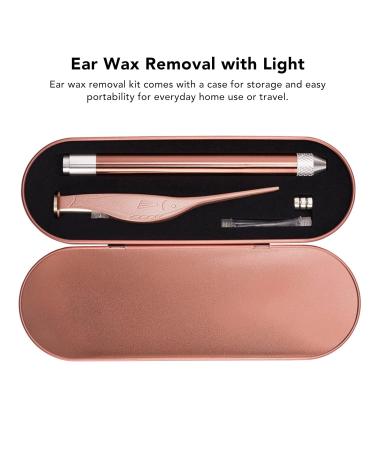 Aluminium Alloy Ear Wax Remover Set with Light, Tweezers & Storage Box - Ear Cleaning Tool Kit for Men & Women - Buy Online on GoSupps.com