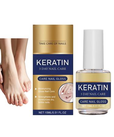 ZHJZGS Keratin 3-Day Nail Care - Strengthening - Hardening - Moisturizing - For weak/damaged nails - Cuticle care to strengthen fingernails and toenails (15 ml) - Fast (1