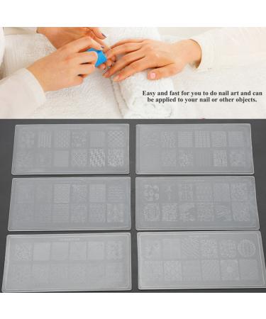 10 PCS Nail Art Stamper Set - Silicone Clear Nail Polish Transfer Stamper & Scraper for Perfect DIY Nail Decor - Buy Online on GoSupps.com