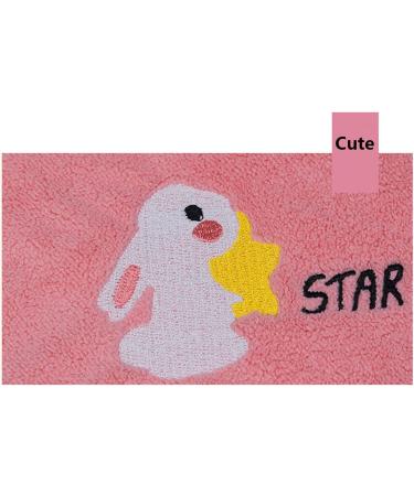 Microfiber Hair Towel Set for Women - Cute Pig & Rabbit Embroidery Quick Drying Bathing Hair Cap Absorbent Hair Turban - 2 Pieces - Buy Online on GoSupps.com