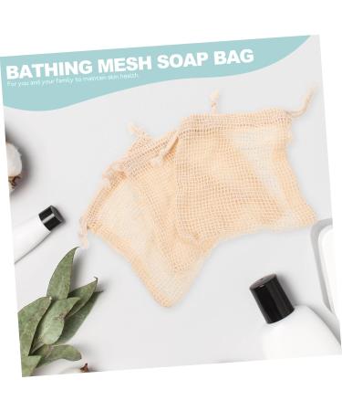 WOONEKY 8pcs Soap Storage Bag Foaming Bag Saver Bags Bar Soap Pouch Mesh Organizer Bags Cotton Linen - Buy Online on GoSupps.com