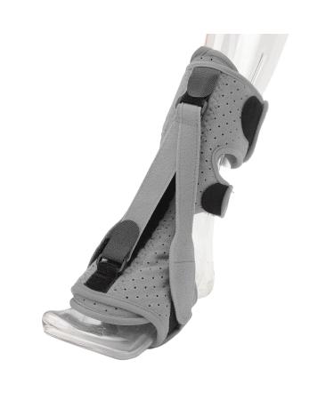 Pongnas Foot Drop Orthosis | Comfortable Ankle Support with Hook and Loop Closure | Triple Pressure Band for Drop Foot Injuries - Gray - Buy Online on GoSupps.com