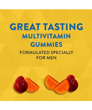 Alive! Men's Gummy Multi-Vitamin Supplement - 60 Gummies with Orchard Fruits/Garden Veggies Blend - Buy Online on GoSupps.com