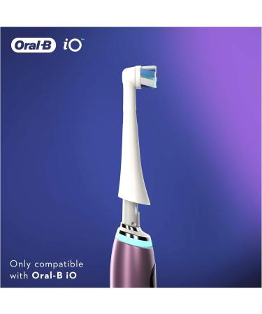 Oral-B iO Ultimate Clean Electric Toothbrush Head - Twisted & Angled Bristles for Deeper Plaque Removal - Pack of 4 - White 4 Count - Fits Mailbox - 1 Pack - Buy Online on GoSupps.com
