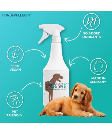 Hundepflege24 Dog Repellent Spray 1L - Prevent Chewing on Furniture, Clothing & Shoes - Bitter Anti Chew Spray for Dogs & Cats - Buy Online on GoSupps.com