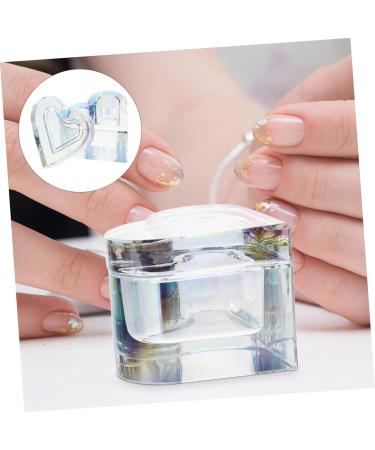 Ipetboom Diamond Dappen Dish Nail Dappen Dish Dappen Dish for Acrylic Nails Acrylic Liquid Dish Acrylic Monomer Dish Nail Art Dappen Dish Nail Dish Crystal Glass Container 7x6.5cm As Shown - Buy Online on GoSupps.com
