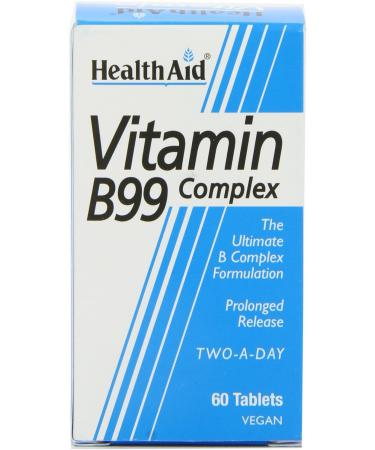 HealthAid Vitamin B99 Complex 60 Tablets | Prolonged Release Formula - Buy Online on GoSupps.com