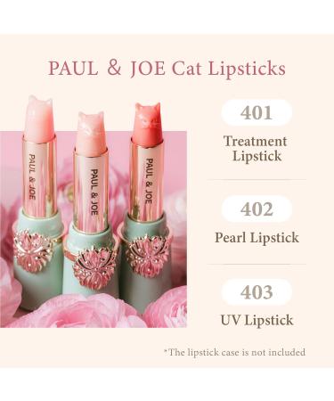 Paul & Joe Treatment Lipstick Refill - Cat-Shaped Light Pink Lipstick with Collagen & Orange Honey 401 - 0.09 oz - Buy Online on GoSupps.com
