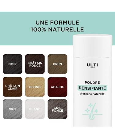 Ulti Paris Hair Densifying Powder - 12g - Natural Hair Fiber (Dark Brown) I Men's Hair Powder I Men's Hair Contour & Women's Hair Densifying Powder - Buy Online on GoSupps.com