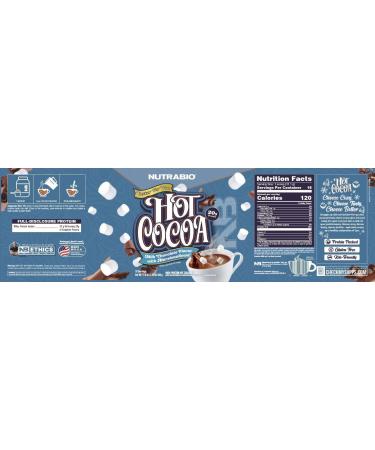 NutraBio Hot Chocolate Protein Powder | Muscle Recovery & Strength | Low Calorie & Low Carb | 20g Protein per Serving | 18 Servings - Buy Online on GoSupps.com