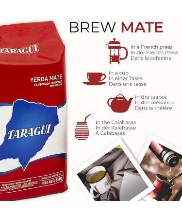 Buy Taragui Yerba Mate Tea 10kg - Authentic Argentine Detox & Energy Drink - 12 Month Aged - Buy Online on GoSupps.com
