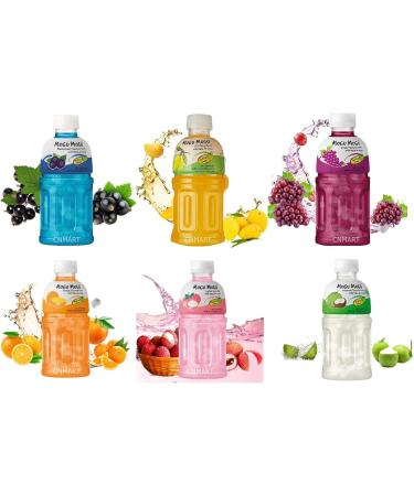 MOGU MOGU Assorted Fruit Juice with Nata De Coco 320mL (24 Bottles) Self Customised Flavours - Buy Online on GoSupps.com