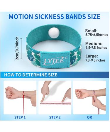 LYJEE Sea Sickness Wristbands | Motion Sickness Relief Bands for Adults & Pregnant Women | 2 Pairs (Medium - Buy Online on GoSupps.com