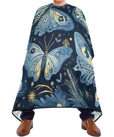 Kigai Butterfly Leaf Barber Cape | Professional Waterproof Hair Cutting Cape for Men & Women | Adjustable Snap Closure Hairdressing Cape - Buy Online on GoSupps.com