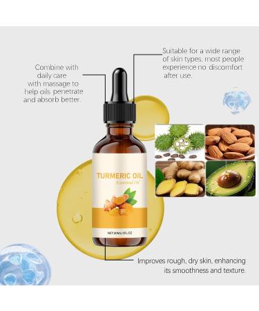  JASUBAI Turmeric Oil for Face & Body Dark Spot Corrector Serum for Lightening Even Complexion Anti-Aging Oil Moisturizing Radiance Serum Improves Dry Rough Skin (4 Pcs) - Buy Online on GoSupps.com