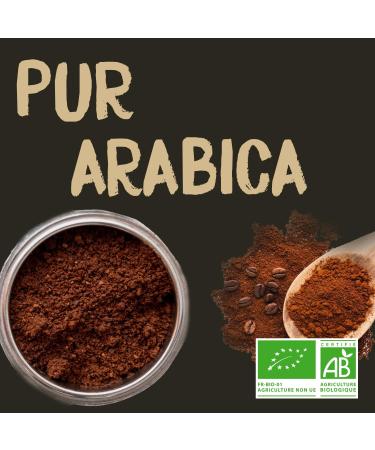 NATURELA - Caf Bio Moulu Moka Ethiopie - 100% Caf Arabica Bio - Torr faction Lente - Fabriqu en France - 250 g (Lot de 2) Arabica Bio - thiopie 250g - Buy Online on GoSupps.com