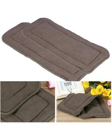 Buy 5 Layers Bamboo Charcoal Cloth Diaper Liners | Washable & Super Absorbent Inserts for Adults (M) - International Shipping Available - Buy Online on GoSupps.com