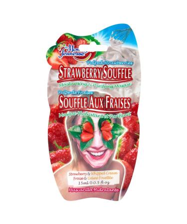 3 Sachets of Montagne Jeunesse 7th Heaven Strawberry Souffle Moisturising & Purifying Face Mask 15ml for Dry & Combination Skin