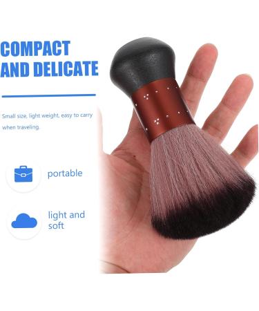 FOMIYES 1 Pc Diamond Hair Brush Mini Neck Duster Brush Professional Neck Soft Nylon Bristles Mustache Brush Shaving for Men Barber Beard Brush Household Travel Fiber Wool - Buy Online on GoSupps.com