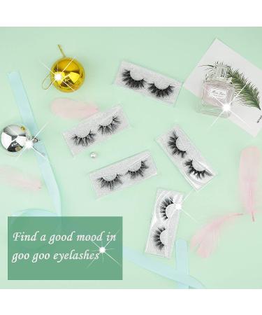 Goo Goo 3D Mink Eyelashes Daily 13mm-18mm 5 Styles Multipack - Natural Look, Handmade, Reusable - 5 Pairs/Pack - Buy Online on GoSupps.com