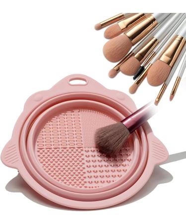 Makeup Brush Cleaner Mat Silicone Cleaning Bowl Scrubber Brush Portable Cleaning Tool Makeup Sponge Powder Puff Silicone Makeup Brush Cleaner Makeup Sponge Cleaner Cosmetic Brush Cleaning Tool Pink - Buy Online on GoSupps.com